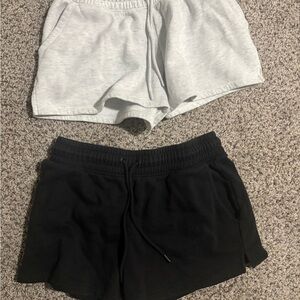 Lively Athletic Shorts in Black and Gray